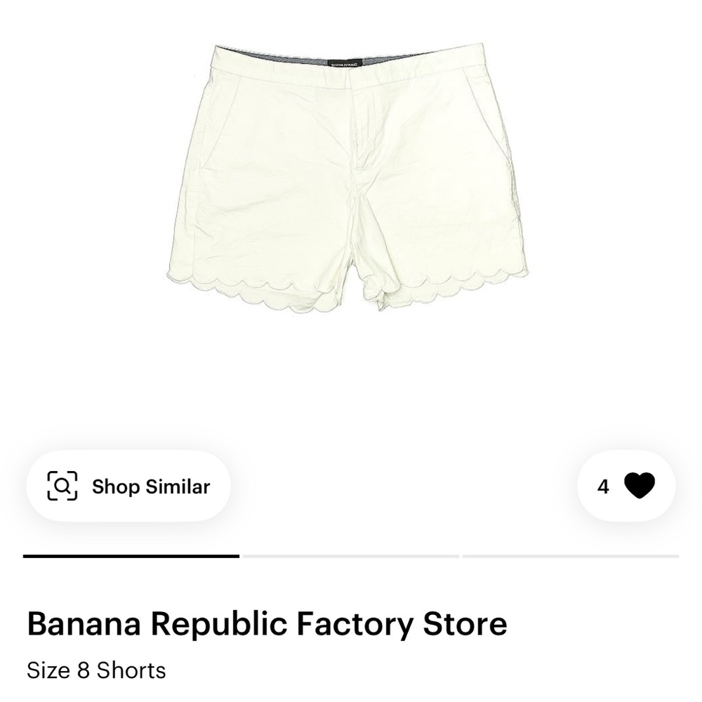 Banana Republic Women's Cream Shorts